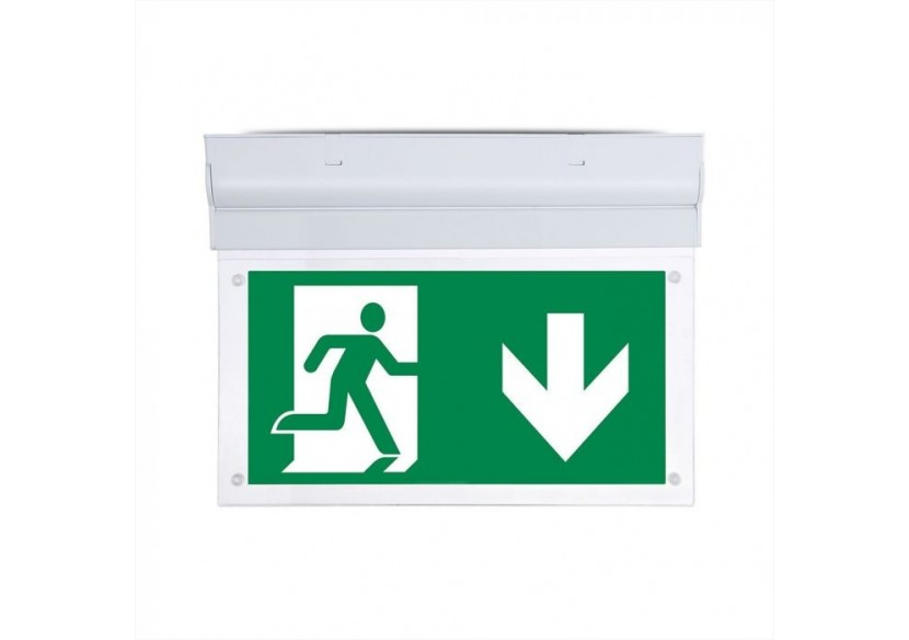 Éclairage de sortie de secours à surface murale LED 2W 6000K