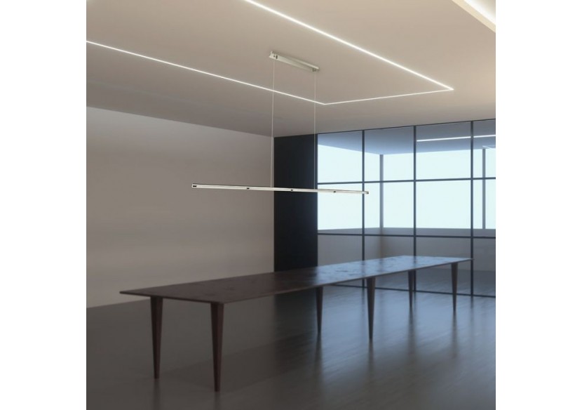 Suspension design élégante 36 W Chrome blanc naturel