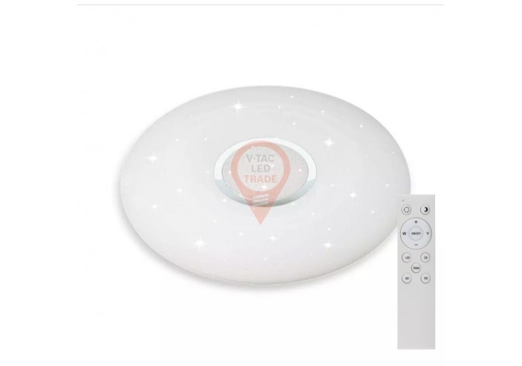 Plafonnier LED design 40 W 3 en 1 avec télécommande à intensité variable rond