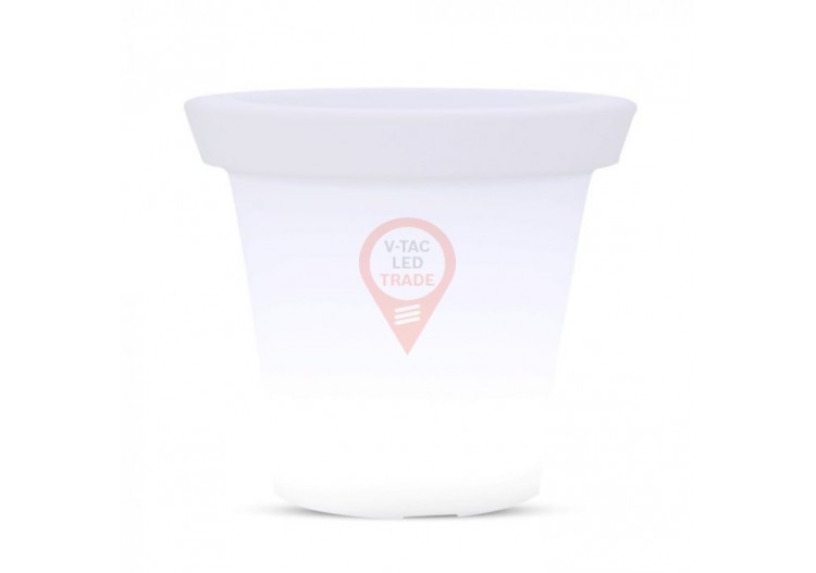 Pot lumineux LED RVB 35,5 x 32,5 cm.