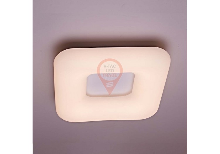 Suspension 40W Carrée Surface à Couleur Changeante Intensité Variable Blanc