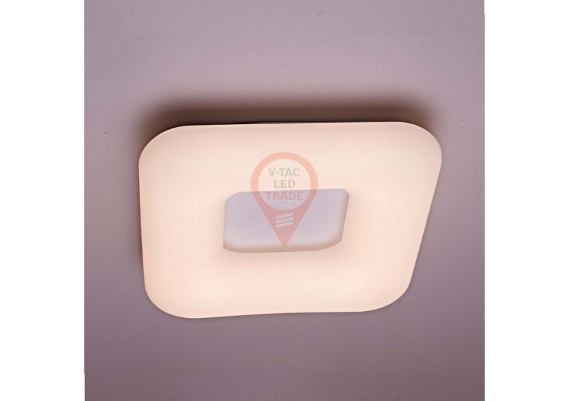 Suspension 40W Carrée Surface à Couleur Changeante Intensité Variable Blanc