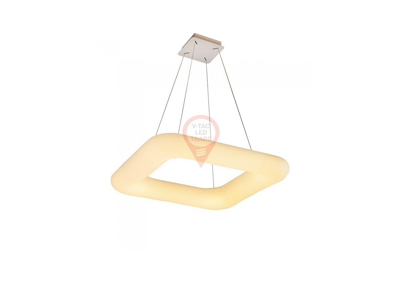 Suspension 40W Carrée Changement de Couleur 460 x 460 Intensité Variable Blanc