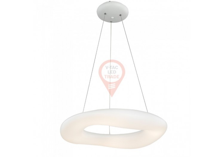 Suspension 38W Ronde Changement de Couleur D:600 Dimmable Blanc