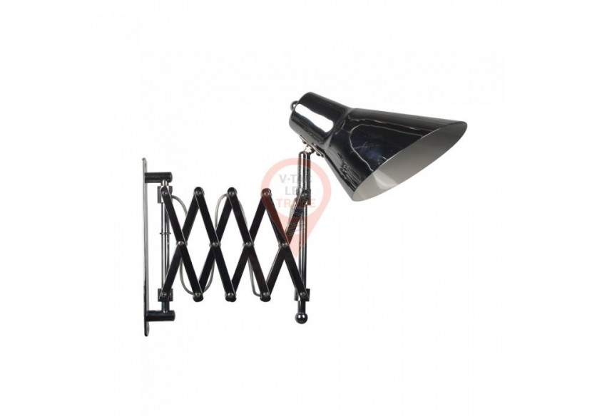 Applique design support réglable interrupteur E27 support Chrome