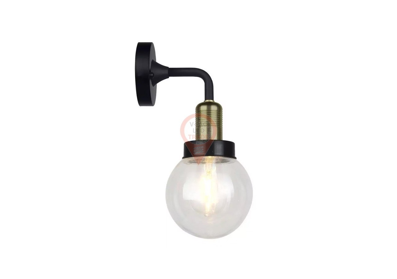 Applique Noir Mat Е27 Down IP65