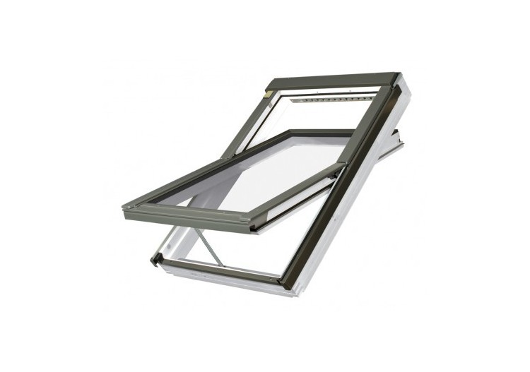 Fênetres de toit 55x98 en bois /polyuréthane à rotation FTU-V - 87AE02 - Fakro 2