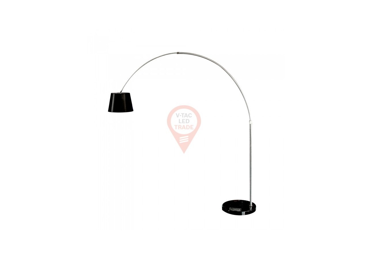 Lampadaire LED E27 Abat-jour Noir