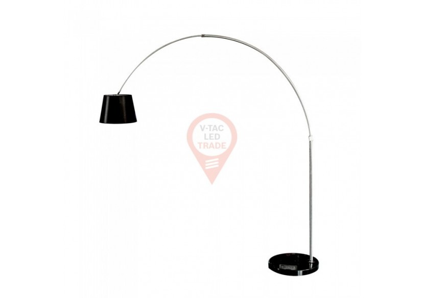 Lampadaire LED E27 Abat-jour Noir