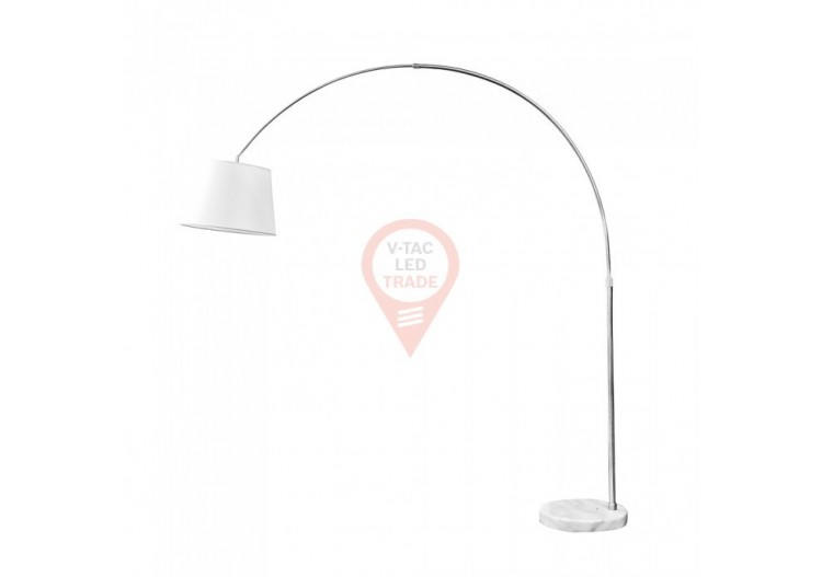 Lampadaire LED E27 Abat-jour Ivoire
