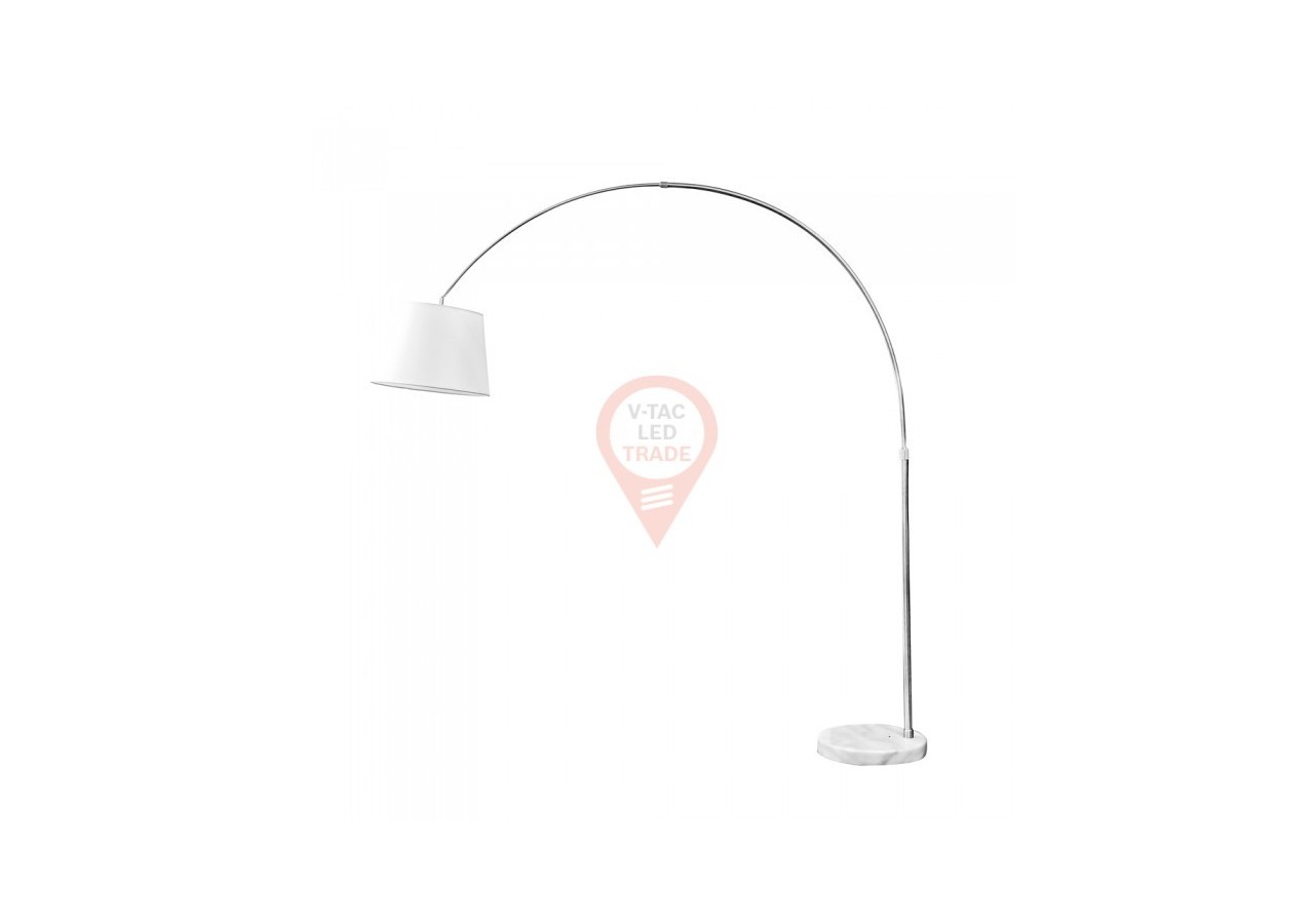 Lampadaire LED E27 Abat-jour Ivoire