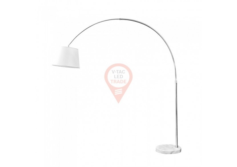 Lampadaire LED E27 Abat-jour Ivoire