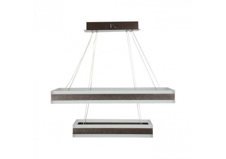 Lustre à lumière douce 115W, café carré à intensité variable, 3000K