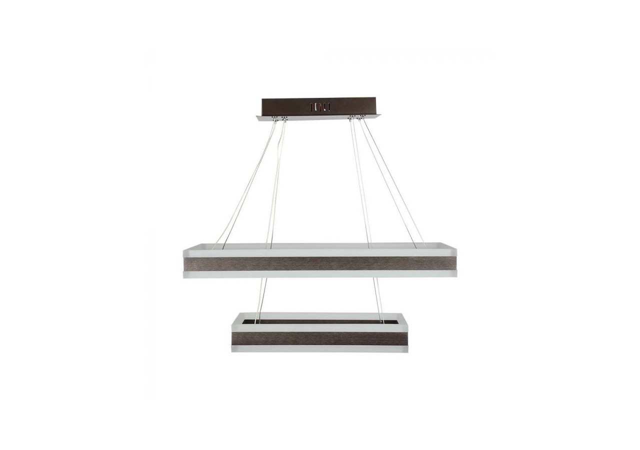 Lustre à lumière douce 115W, café carré à intensité variable, 3000K