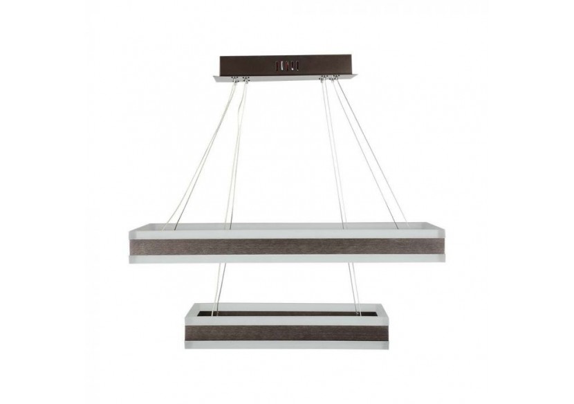 Lustre à lumière douce 115W, café carré à intensité variable, 3000K