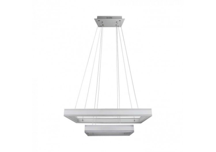 Lustre à lumière douce 115W, variable, carré, blanc, 3000K