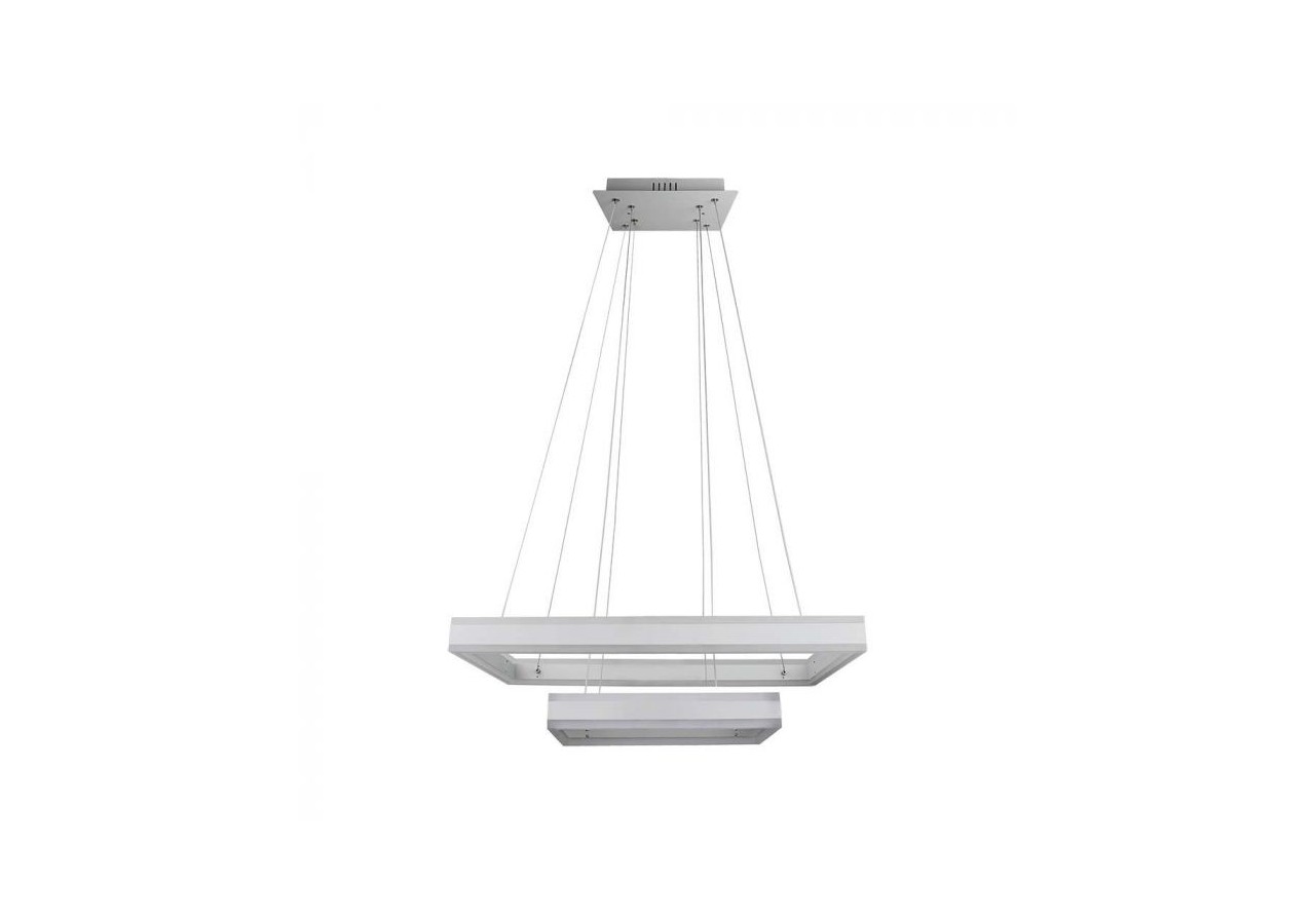 Lustre à lumière douce 115W, variable, carré, blanc, 3000K