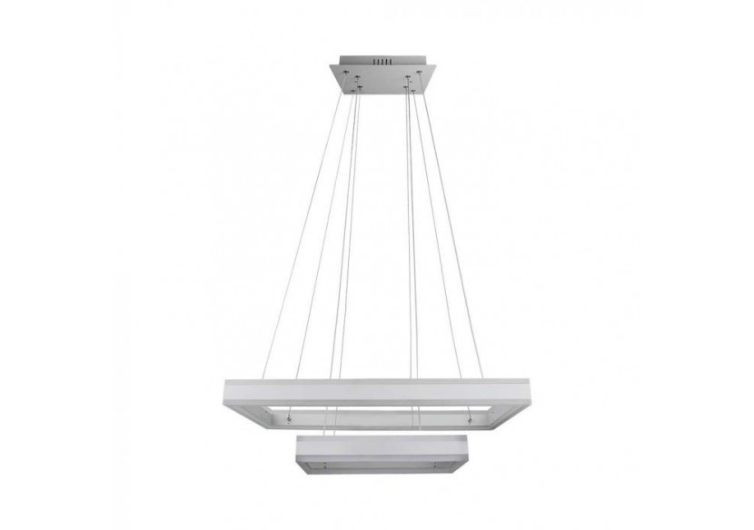 Lustre à lumière douce 115W, variable, carré, blanc, 3000K