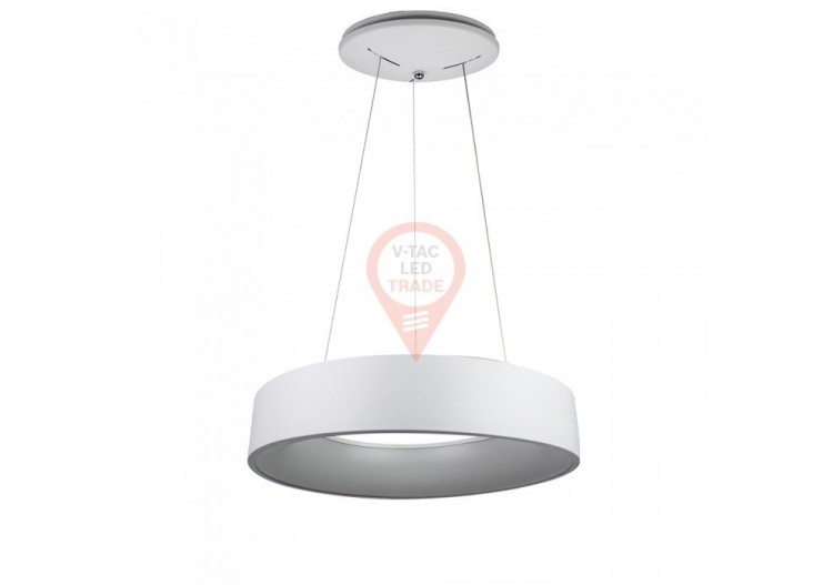 Lampe suspendue lisse à surface LED 20W, variable, blanc, 3000K