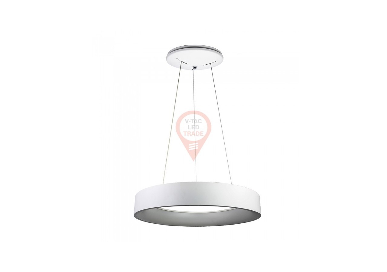 Lampe suspendue lisse à surface LED 30W, variable, blanc, 3000K