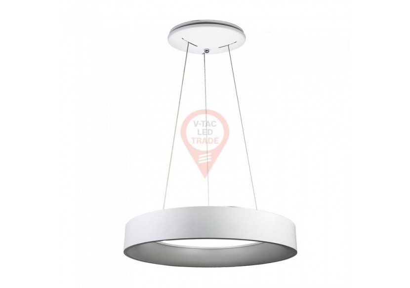 Lampe suspendue lisse à surface LED 30W, variable, blanc, 3000K