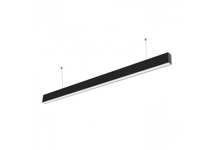 Lumière Linéaire LED SAMSUNG Chip 40W Suspendue Corps Noir 3 en 1