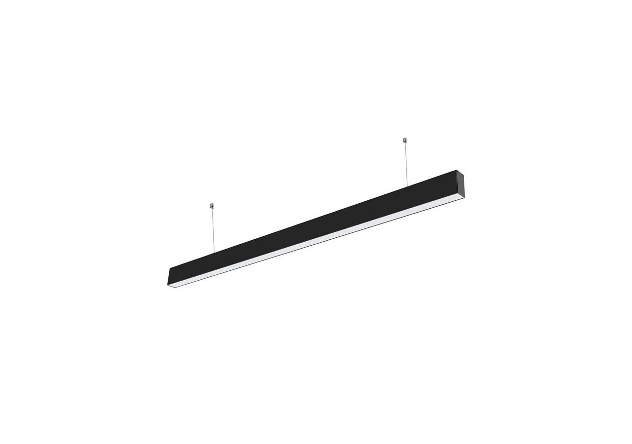Lumière Linéaire LED SAMSUNG Chip 40W Suspendue Corps Noir 3 en 1