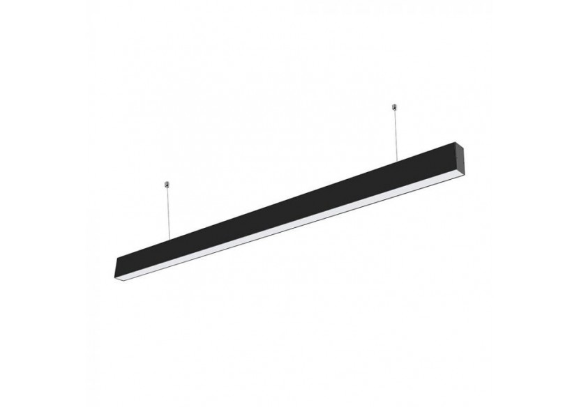 Lumière Linéaire LED SAMSUNG Chip 40W Suspendue Corps Noir 3 en 1