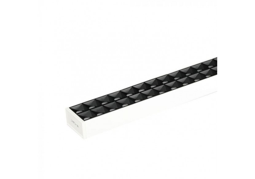 Luminaire Linéaire LED SAMSUNG Chip - 60W Suspendu Corps Blanc Non Raccordable 4000K