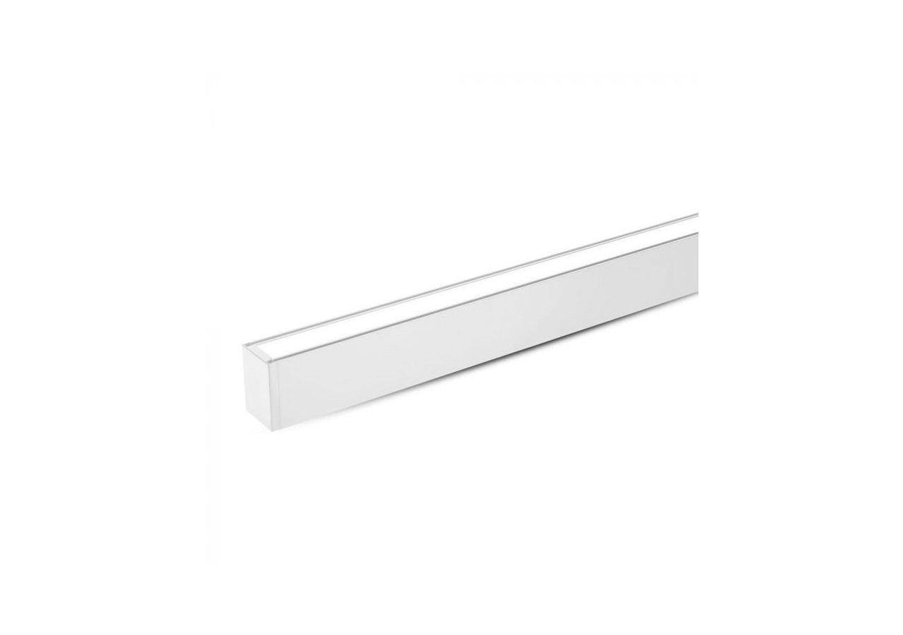 Lumière Linéaire LED SAMSUNG Puce 40W Suspension Suspendue Corps Blanc 6400K 1200x35x67mm