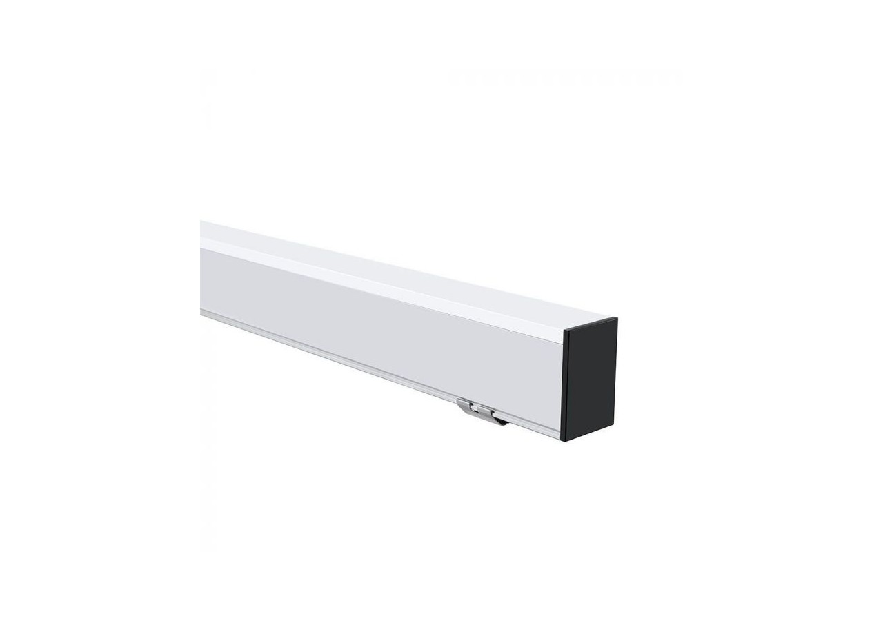Lumière Linéaire LED Puce SAMSUNG 40W Suspension Suspendue Corps Blanc 4000K 1200x50x65mm