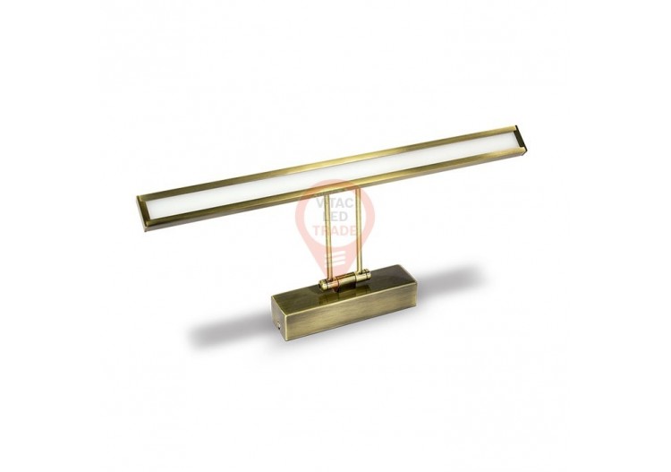 Lampe LED pour Tableau/Miroir 8W Doré Blanc Naturel