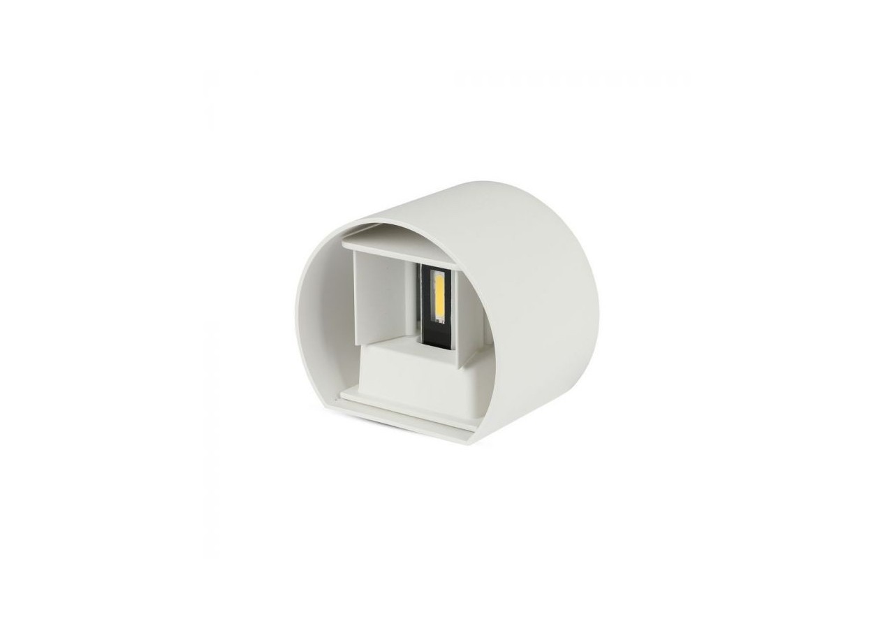 Applique LED 5W avec puce Bridglux Corps Blanc Ronde IP65 4000K