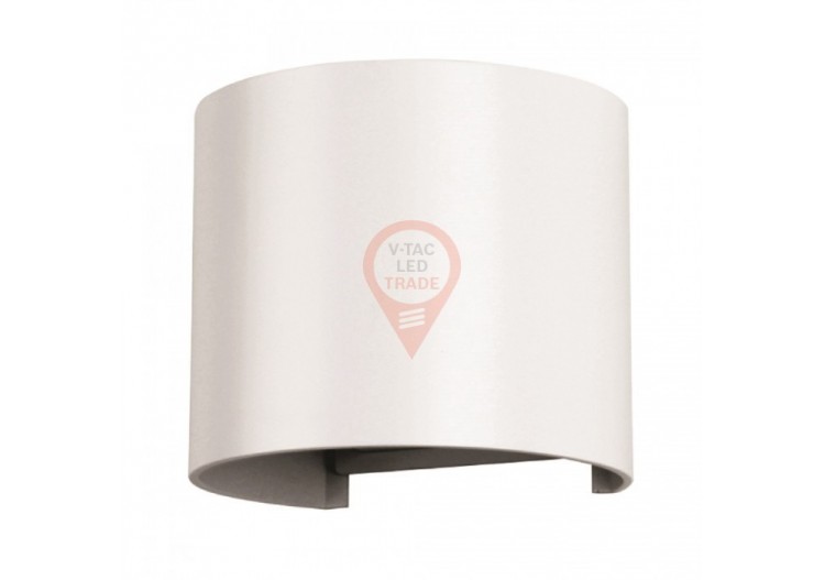 Applique 6W Corps Blanc Rond IP65 3000K