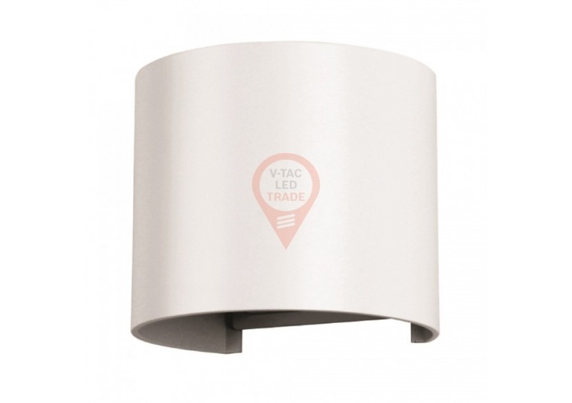 Applique 6W Corps Blanc Rond IP65 3000K