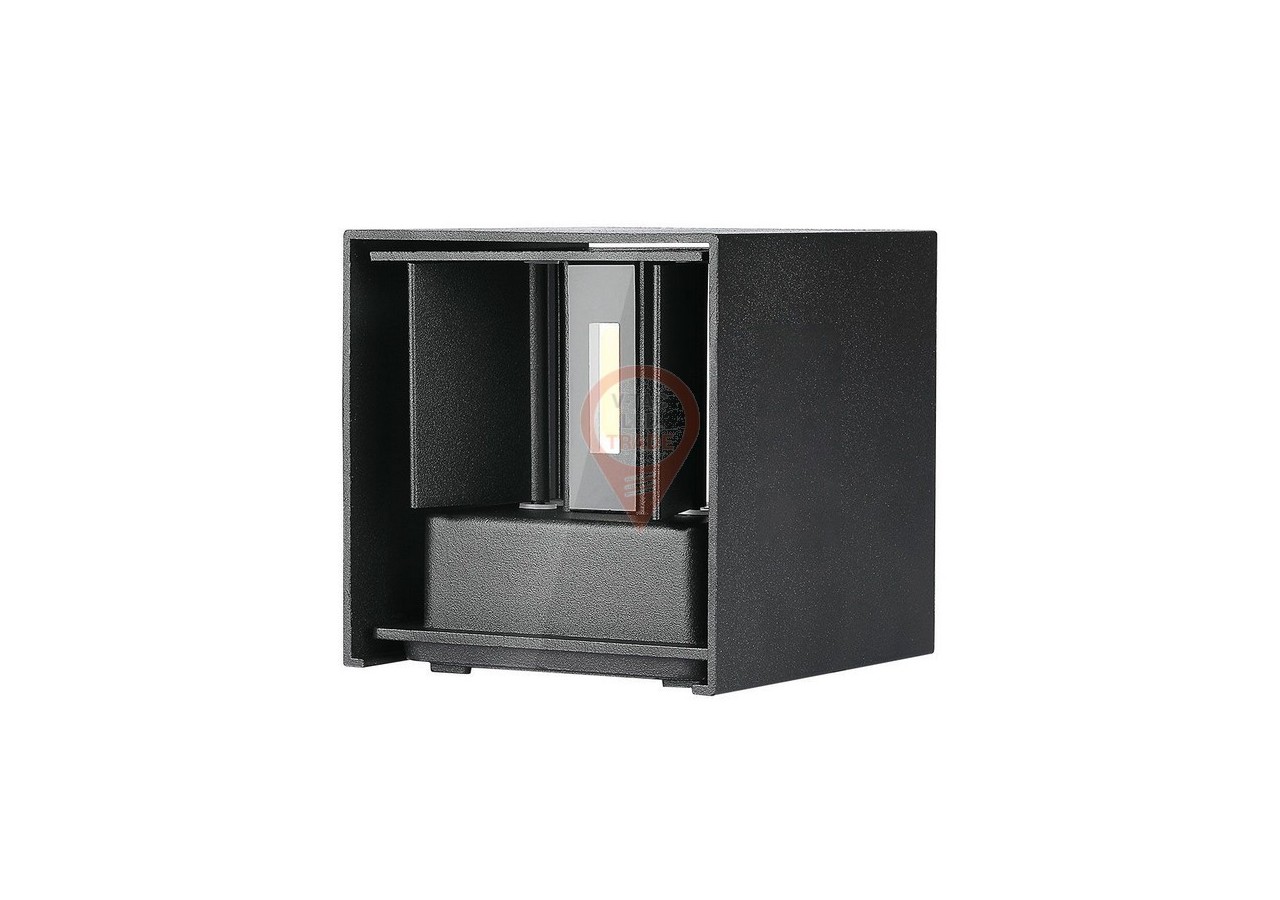 Applique LED 11W avec Chip Bridgelux Noir 4000K Carrée