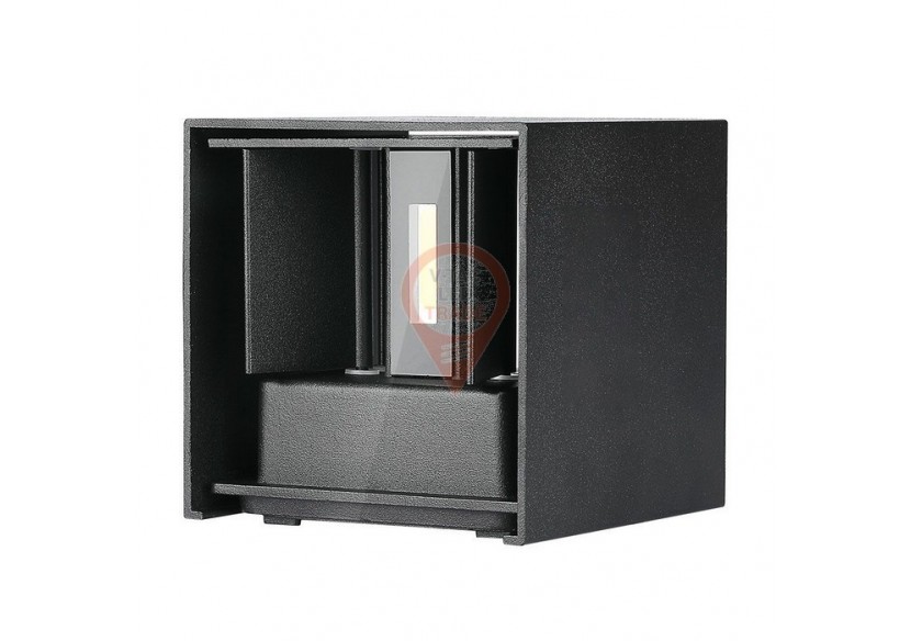 Applique LED 11W avec Chip Bridgelux Noir 4000K Carrée