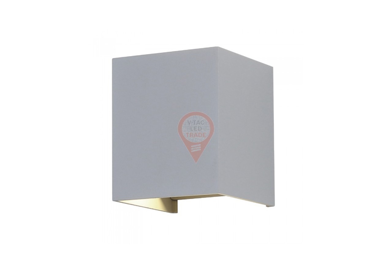 Applique LED 12W avec Chip Bridgelux Gris 3000K Carrée