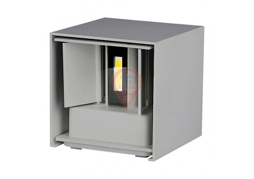 Applique LED 11W avec Chip Bridgelux Gris 3000K Carrée