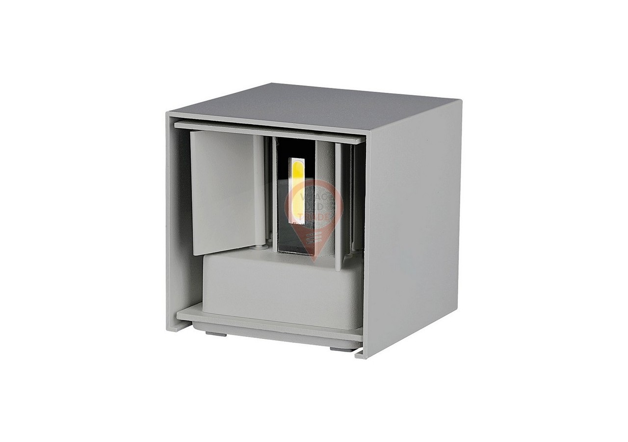 Applique LED 11W avec Chip Bridgelux Gris 4000K Carrée