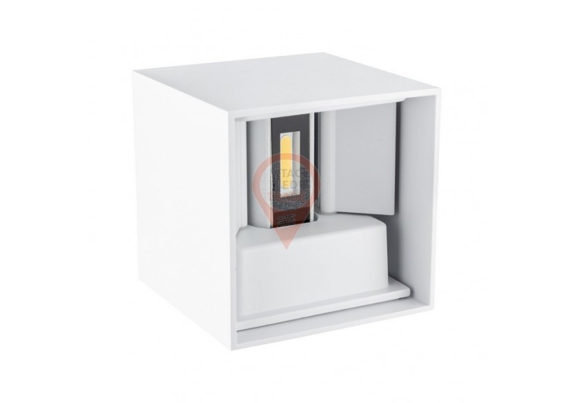 Applique LED 11W Bridgelux Chip Corps Blanc Carré 4000K