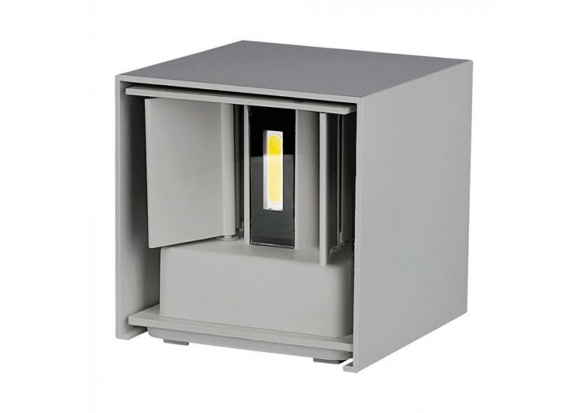 Applique 5W avec Chip Bridglux Corps Gris Carré IP65 4000K