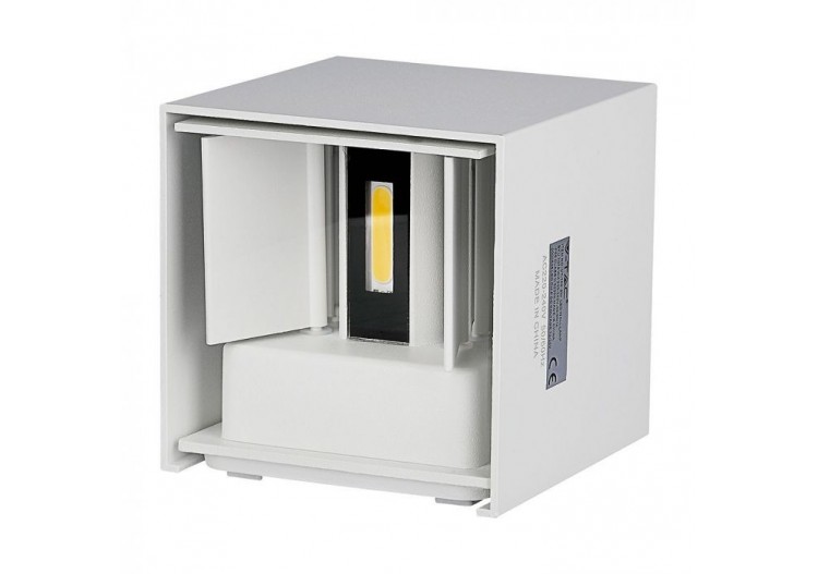 Applique 5W avec Chip Bridglux Corps Blanc Carré IP65 3000K