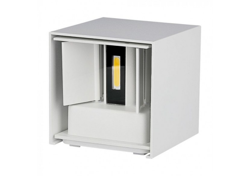 Applique 5W avec Chip Bridglux Corps Blanc Carré IP65 4000K