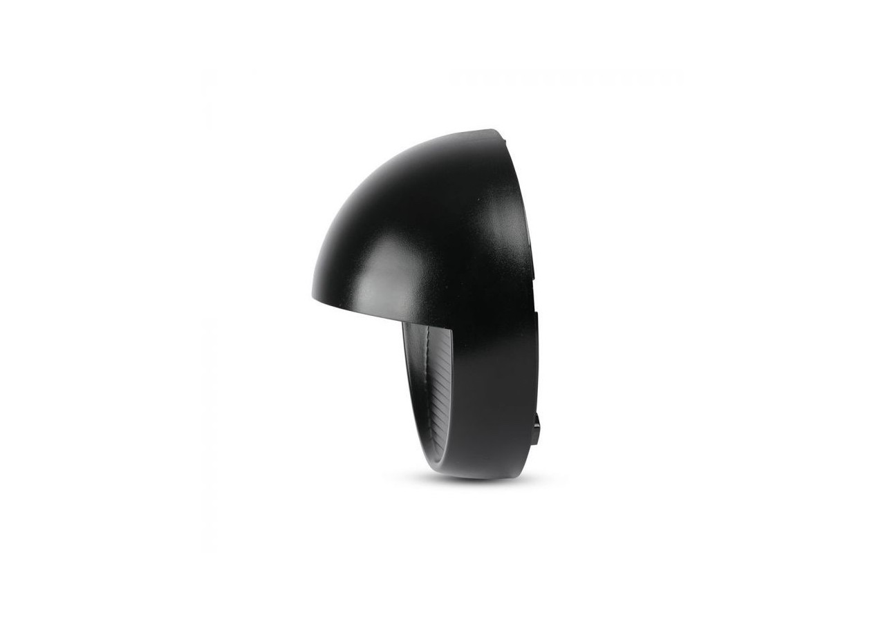 Lampe de Marche LED 3W Corps Noir Rond Blanc Chaud