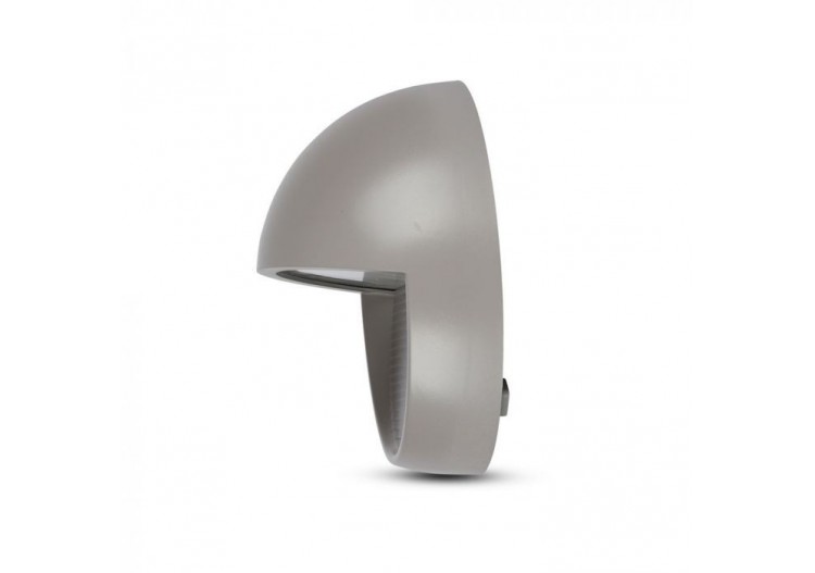 Marchepied LED 3W Gris Clair Corps Rond Blanc Naturel