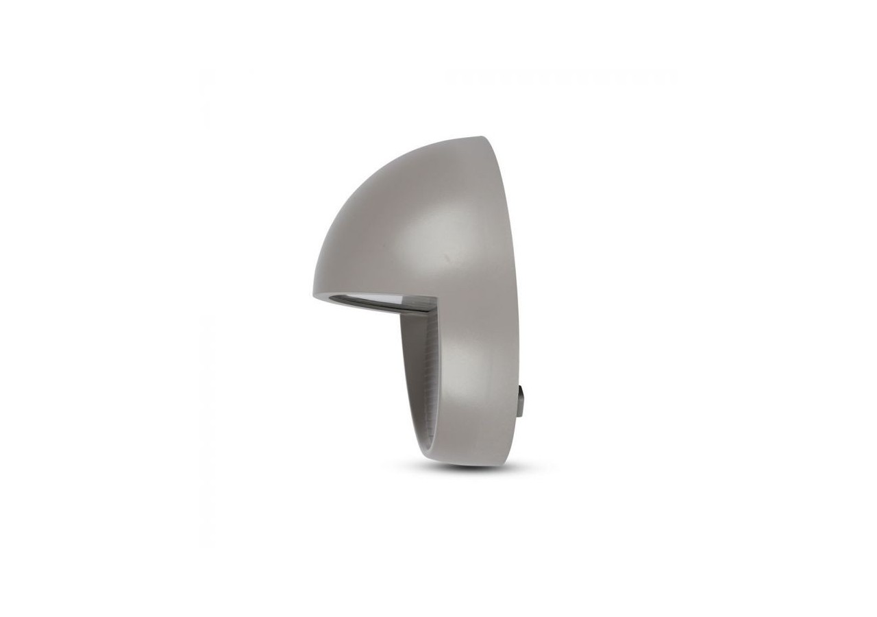 Marchepied LED 3W Gris Clair Corps Rond Blanc Naturel