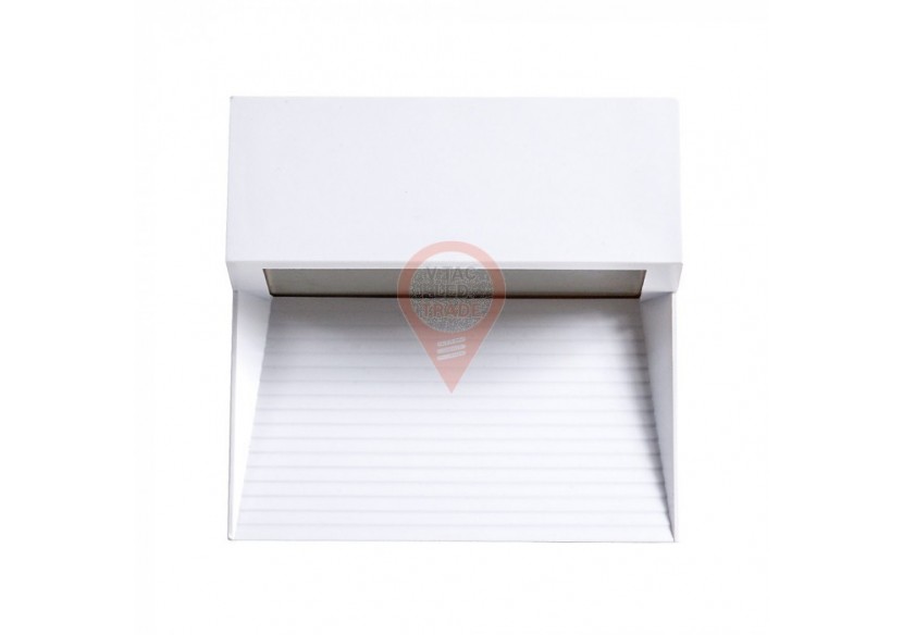 Lampe de Marche LED 3W Corps Blanc Carré Blanc Naturel