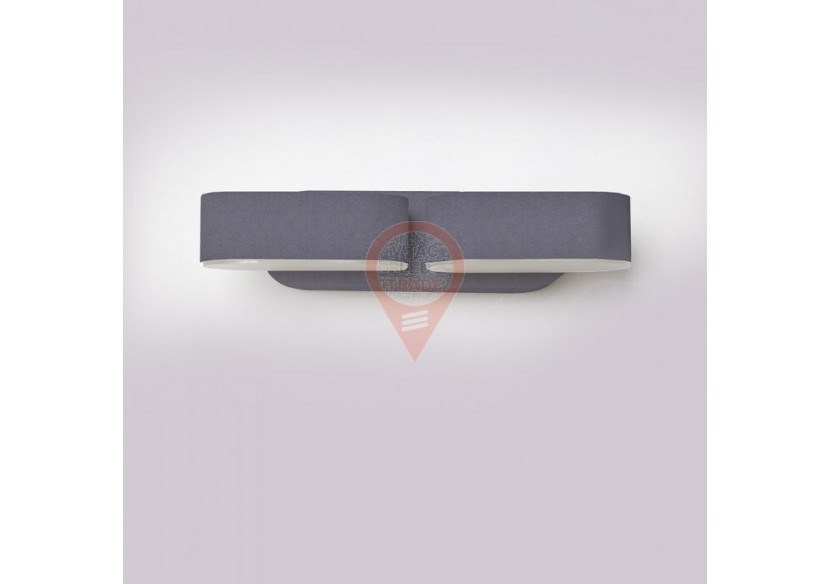 Applique Murale LED 12W Corps Gris IP65 Mobile Blanc Chaud