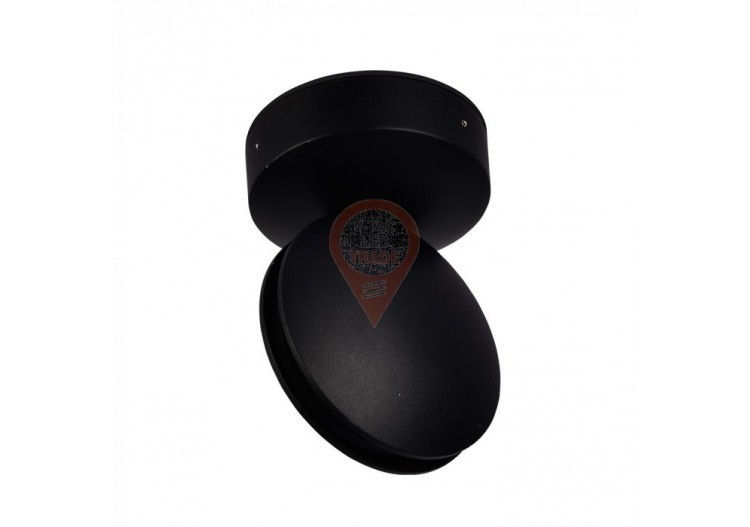 Applique Murale 7W Corps Noir IP65 Blanc Naturel